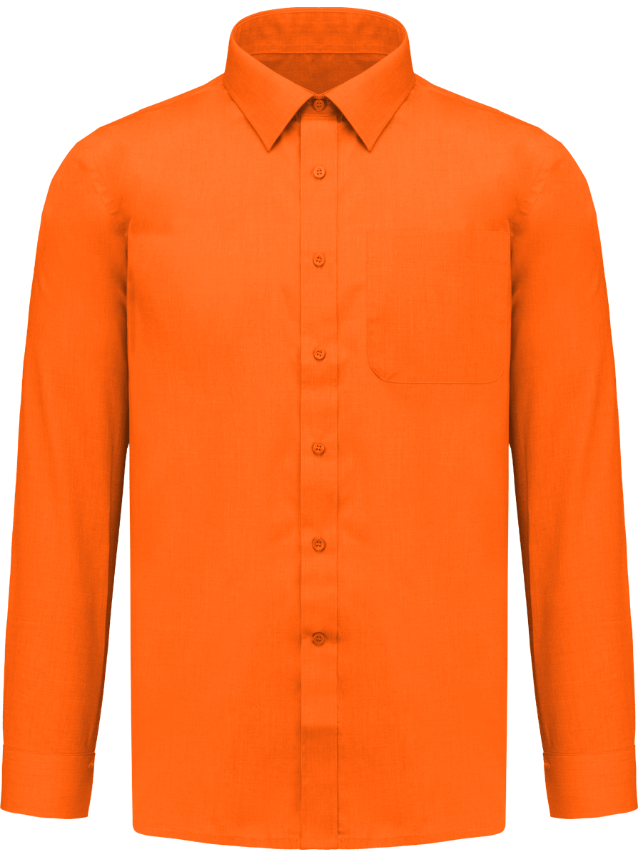 Discover Our Personalised Long Sleeve Shirt : Orange