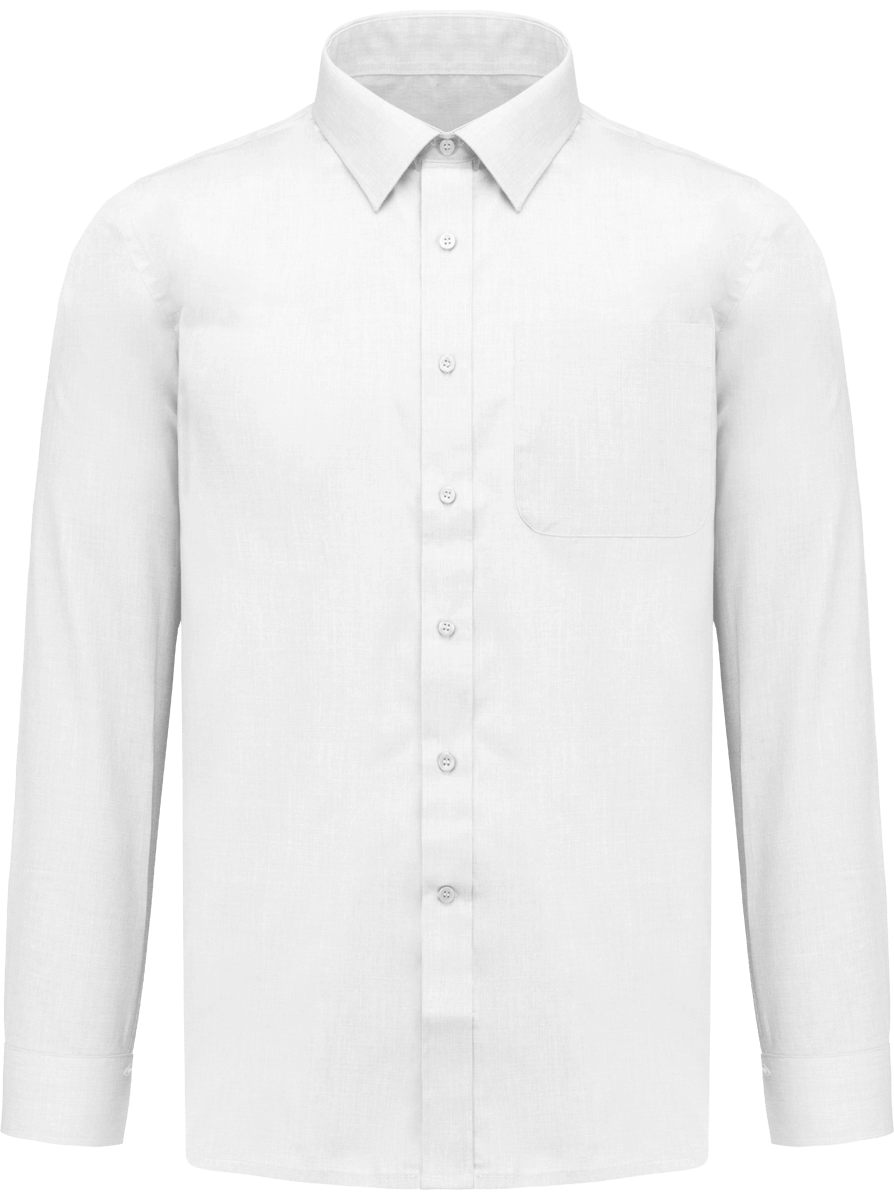 Discover Our Personalised Long Sleeve Shirt : White