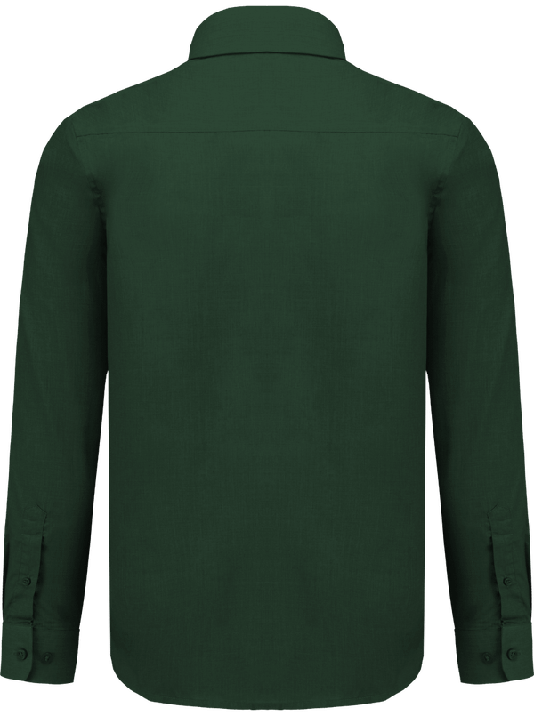 Chemise manches longues homme dos Forest Green