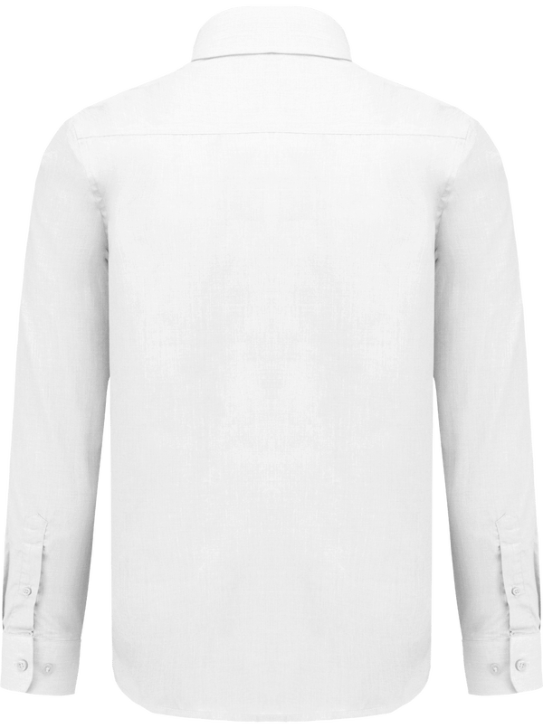 Chemise manches longues homme dos White