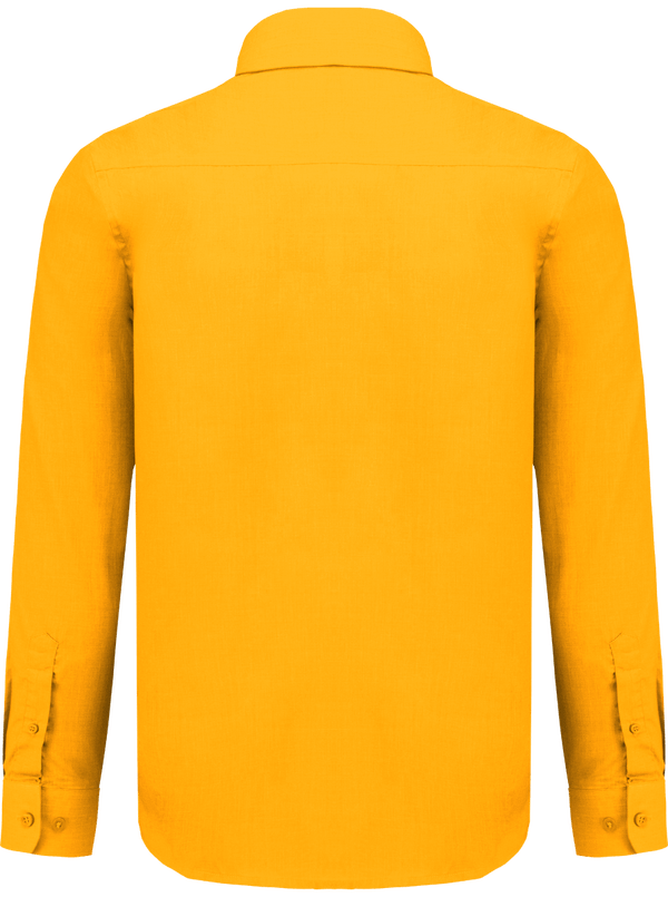 Chemise manches longues homme dos Yellow