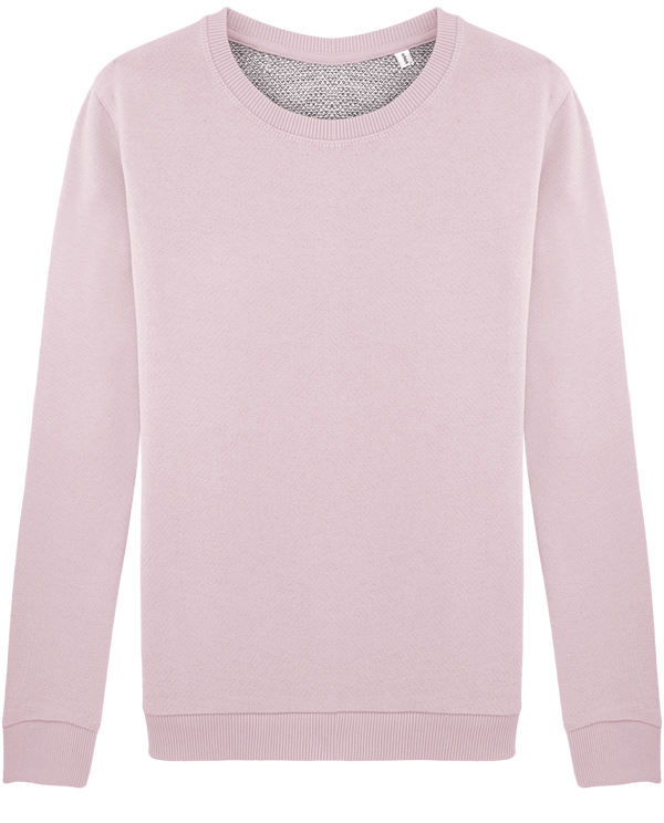 Sweat shirt femme boxy en french terry stella fancies face Lilac Peak / Navy Twist
