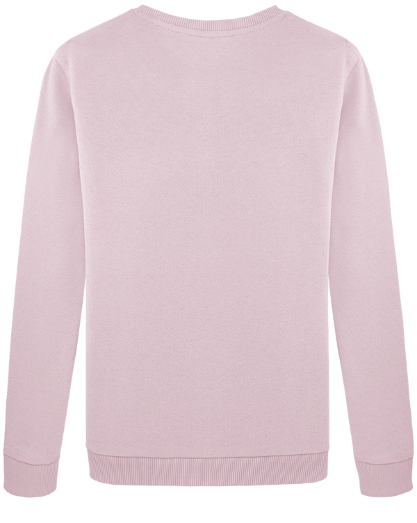 Sweat shirt femme boxy en french terry stella fancies dos Lilac Peak / Navy Twist