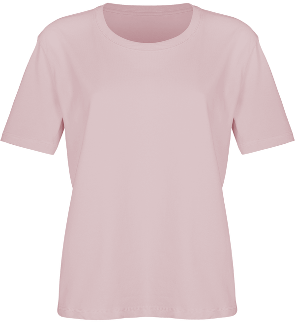 Tee shirt femme coupe boxy stella fringes face Lilac Peak