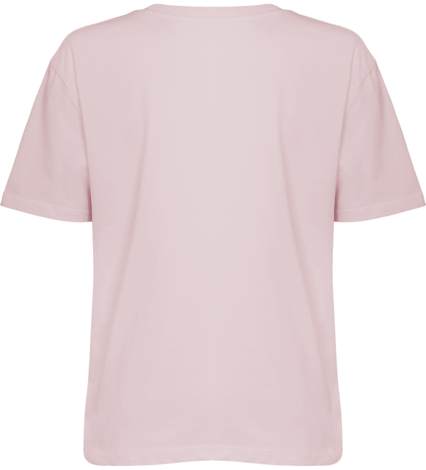 Tee shirt femme coupe boxy stella fringes dos Lilac Peak