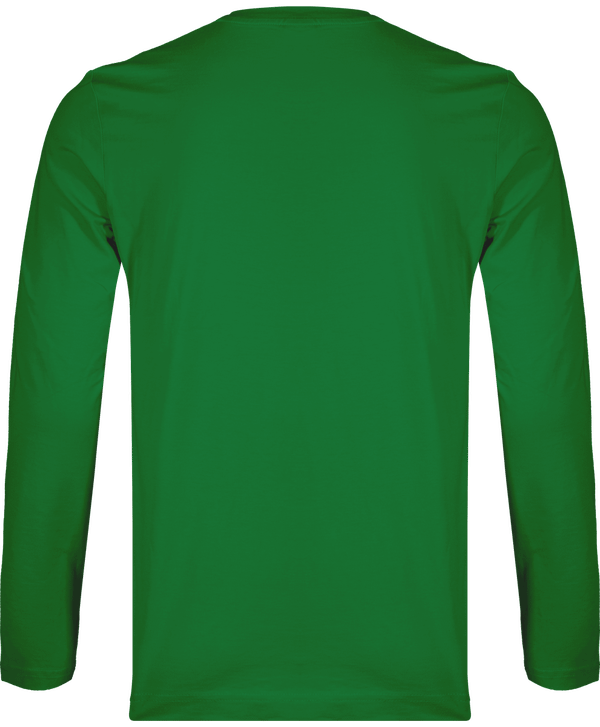 T shirt manches longues col v homme dos Kelly Green