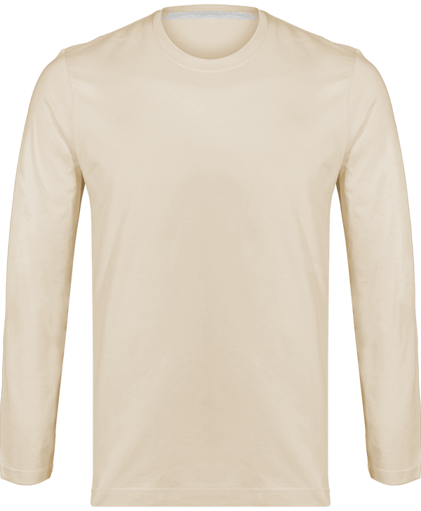 T-Shirt Manches Longues Col Rond Homme 180Gr Light Sand