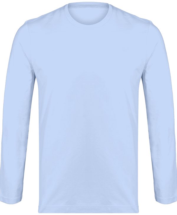 T-Shirt Manches Longues Col Rond Homme 180Gr Sky Blue