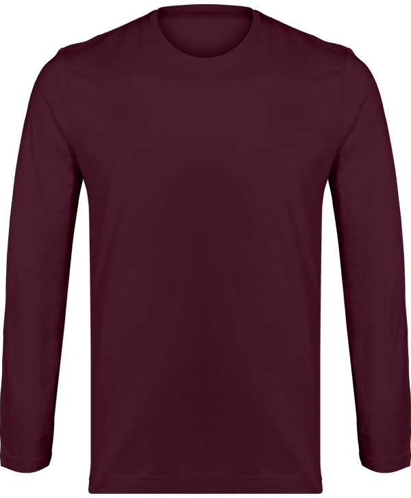 T-Shirt Manches Longues Col Rond Homme 180Gr Wine