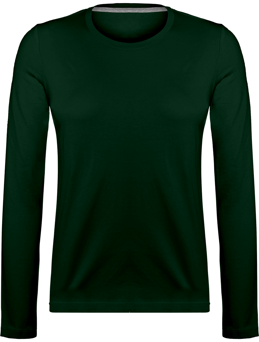 Long-Sleeved T-Shirt For Women 180Gr Forest Green