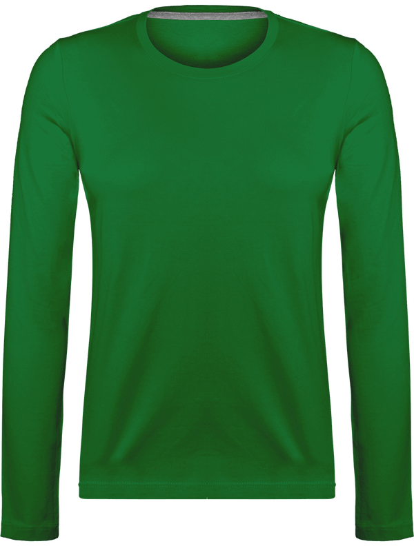 Women's Long Sleeve T-Shirt 180Gr Kelly Green