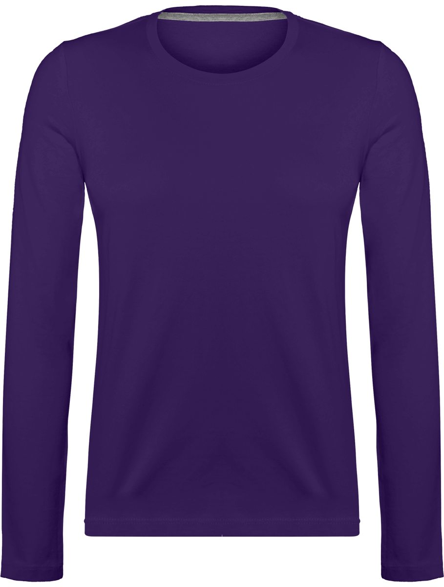 Long-Sleeved T-Shirt For Women 180Gr Purple