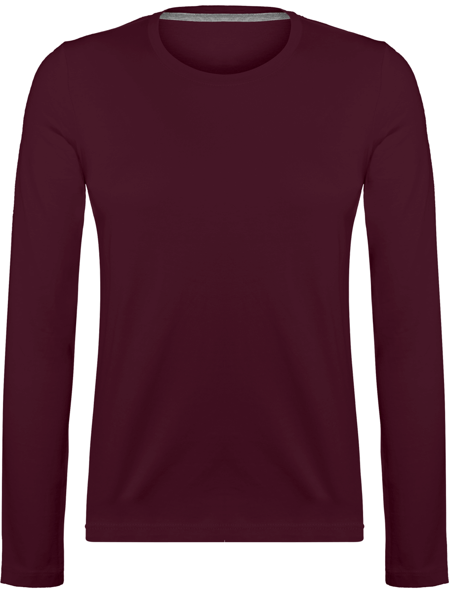 Long-Sleeved T-Shirt For Women 180Gr Wine