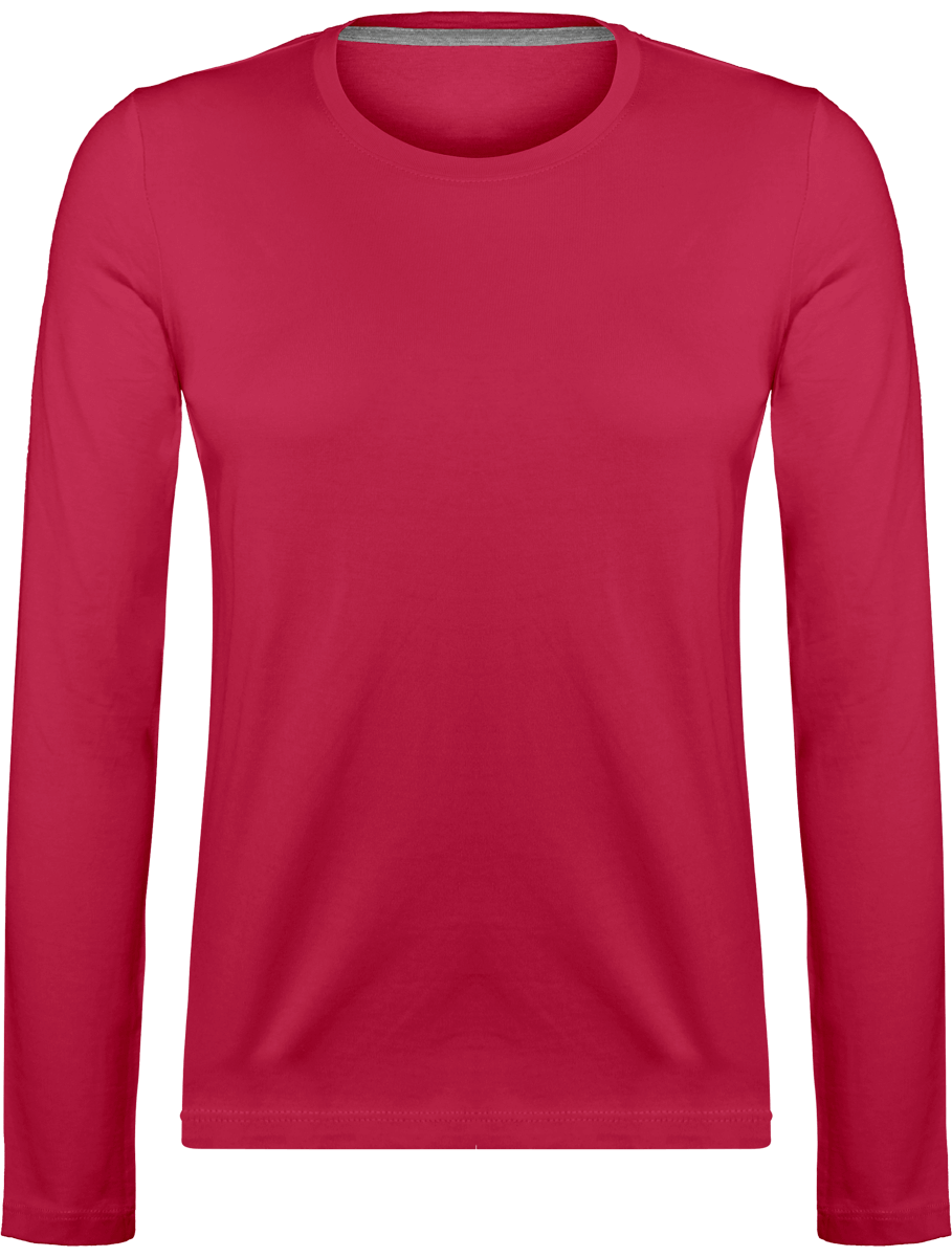 Long-Sleeved T-Shirt For Women 180Gr Fuchsia