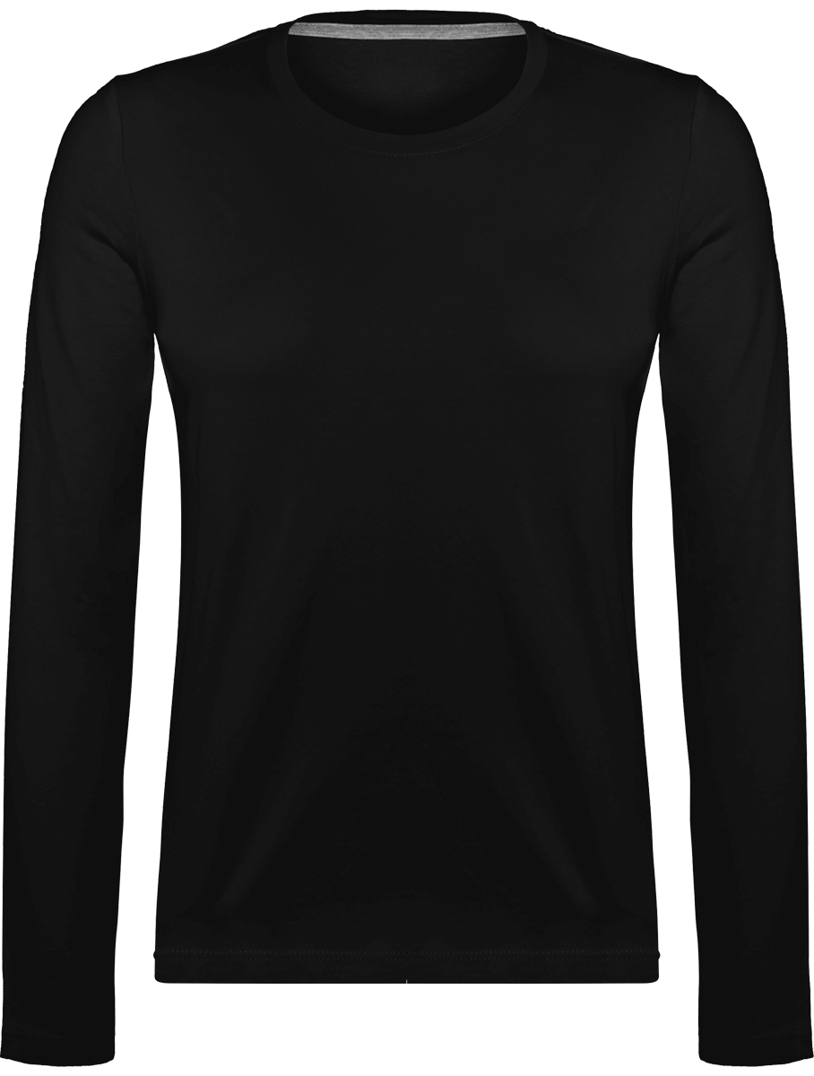 Long-Sleeved T-Shirt For Women 180Gr Black