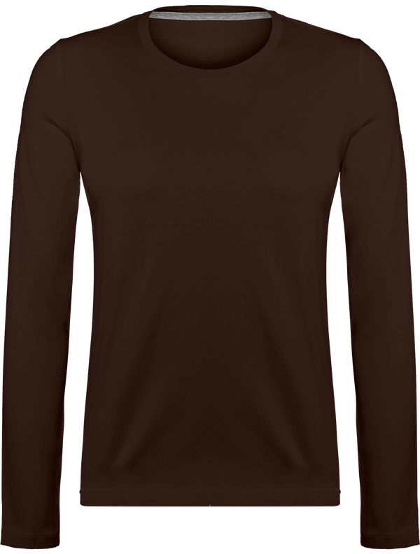 Women's Long Sleeve T-Shirt 180Gr Chocolate