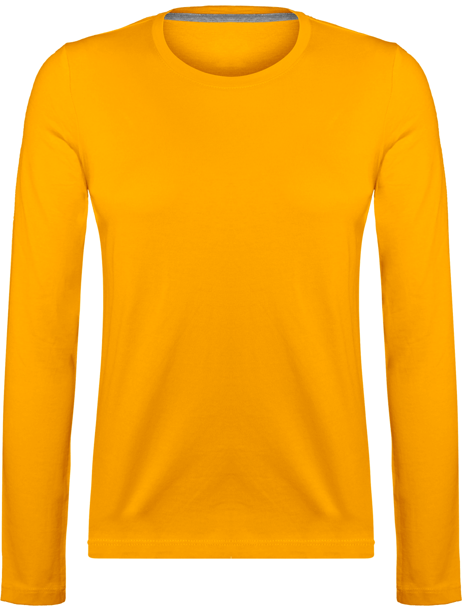Long-Sleeved T-Shirt For Women 180Gr Yellow