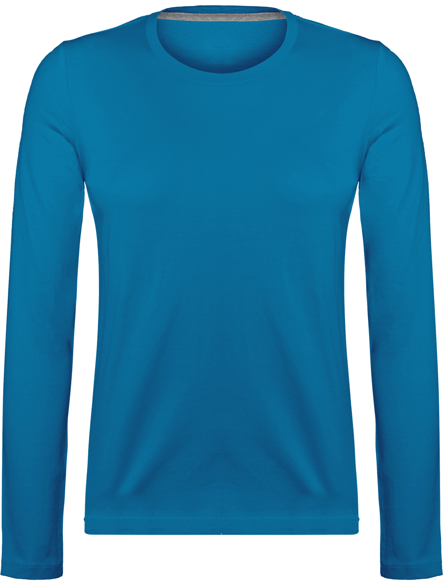 Long-Sleeved T-Shirt For Women 180Gr Tropical Blue
