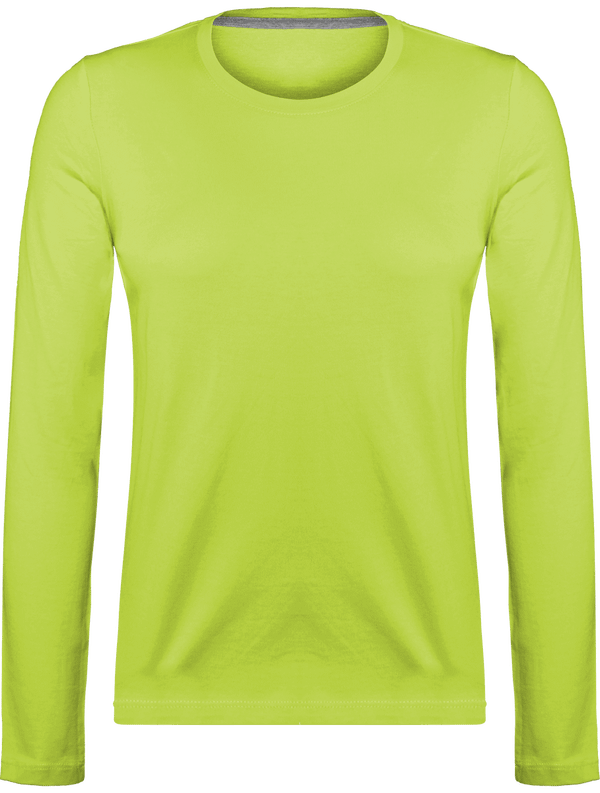 Women's Long Sleeve T-Shirt 180Gr Lime