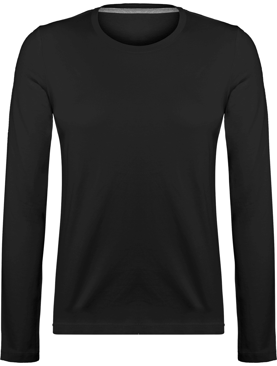 Long-Sleeved T-Shirt For Women 180Gr Dark Grey