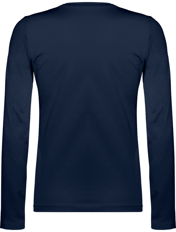 T shirt manches longues femme dos Navy