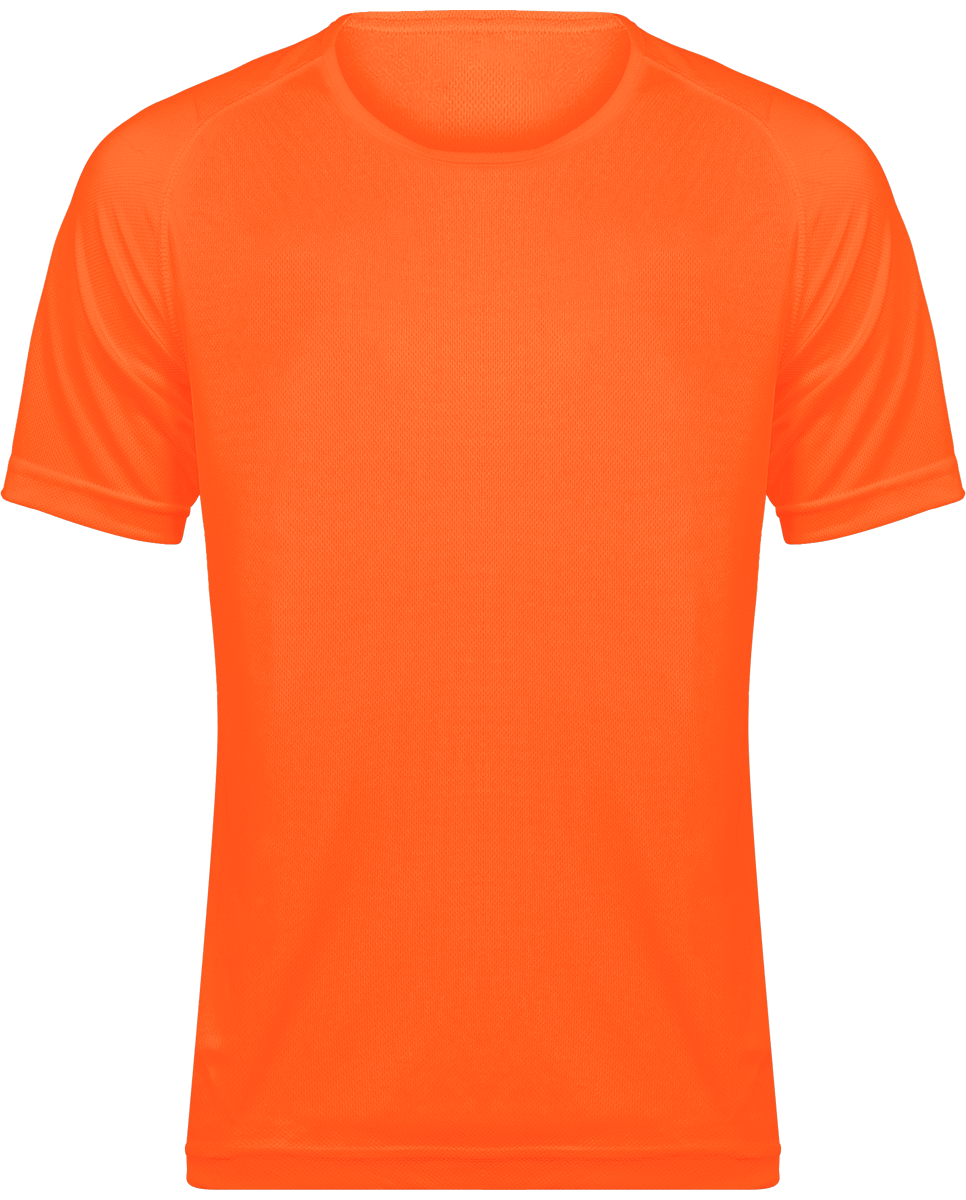 Customizable Men's Sport T-Shirt Fluorescent Orange