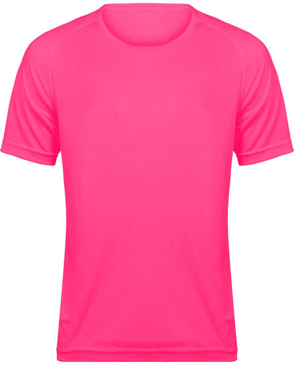 T-Shirt Sport Homme Personnalisable  Fuchsia
