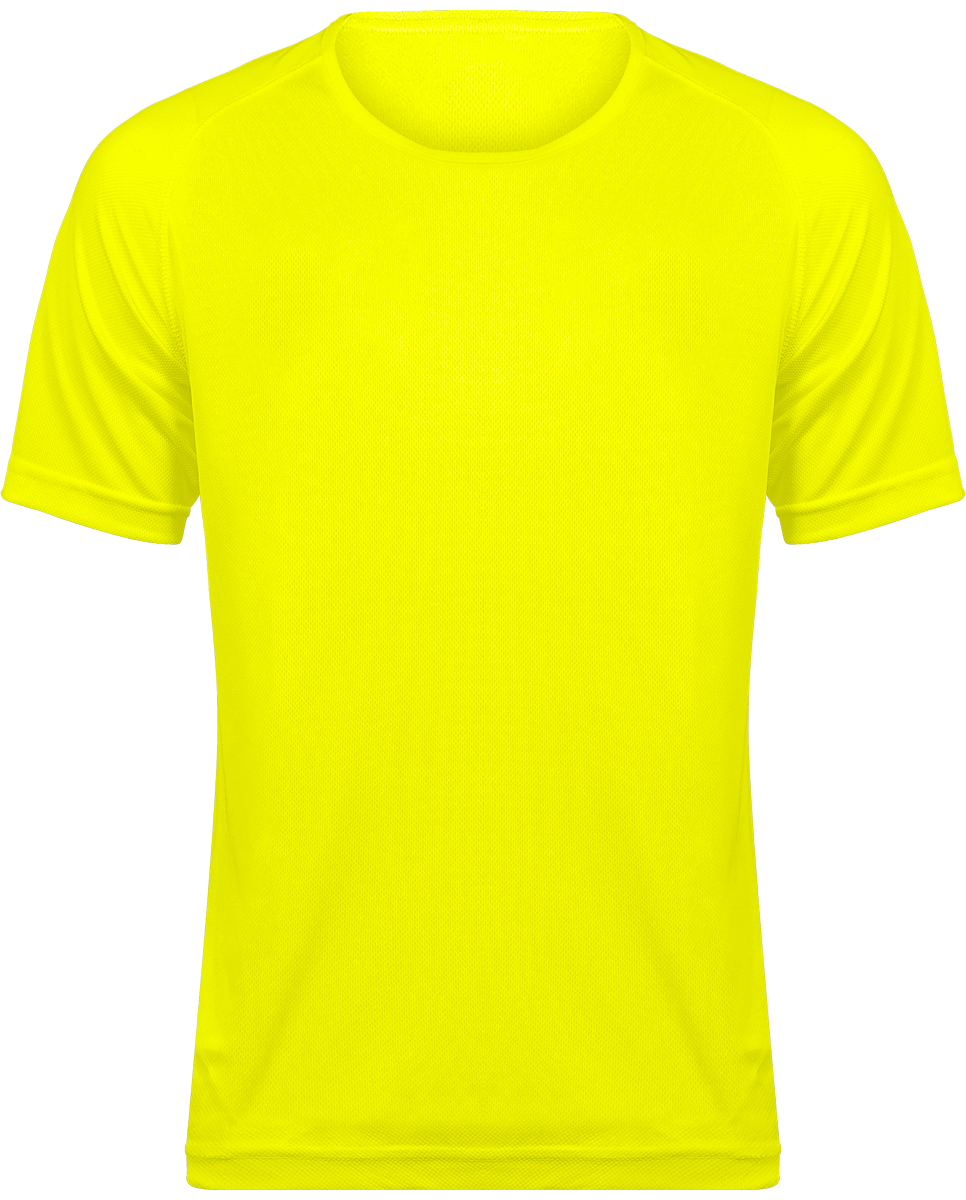 Customizable Men's Sport T-Shirt Fluorescent Yellow