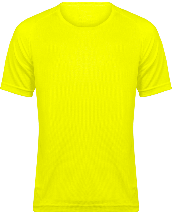 T-Shirt Sport Homme Personnalisable  Fluorescent Yellow