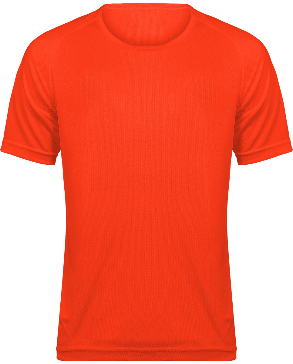 Customizable Men's Sport T-Shirt Fluorescent Orange