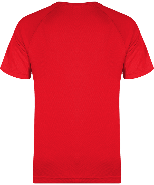 T shirt sport homme dos Red