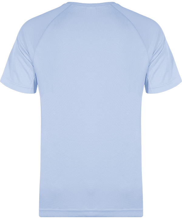 T shirt sport homme dos Sky Blue