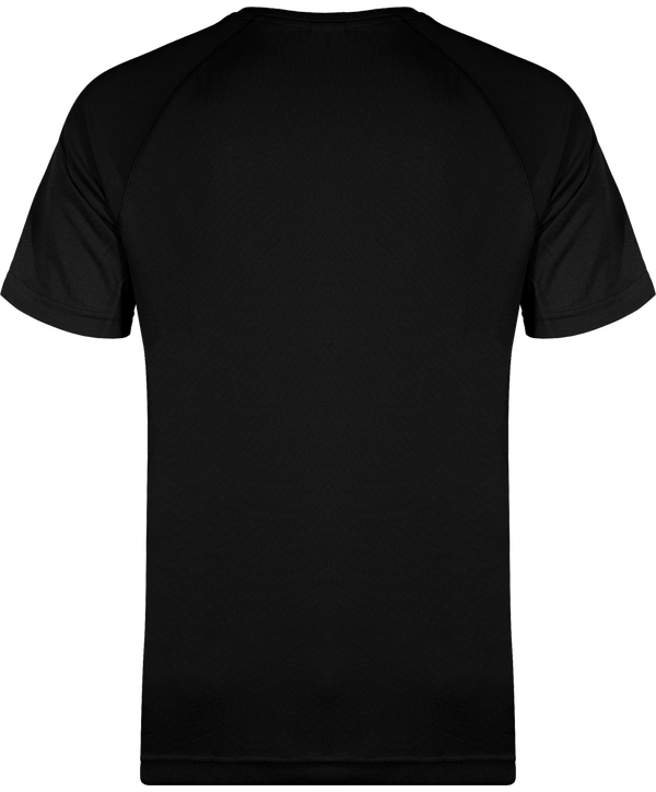 T shirt sport homme dos Black