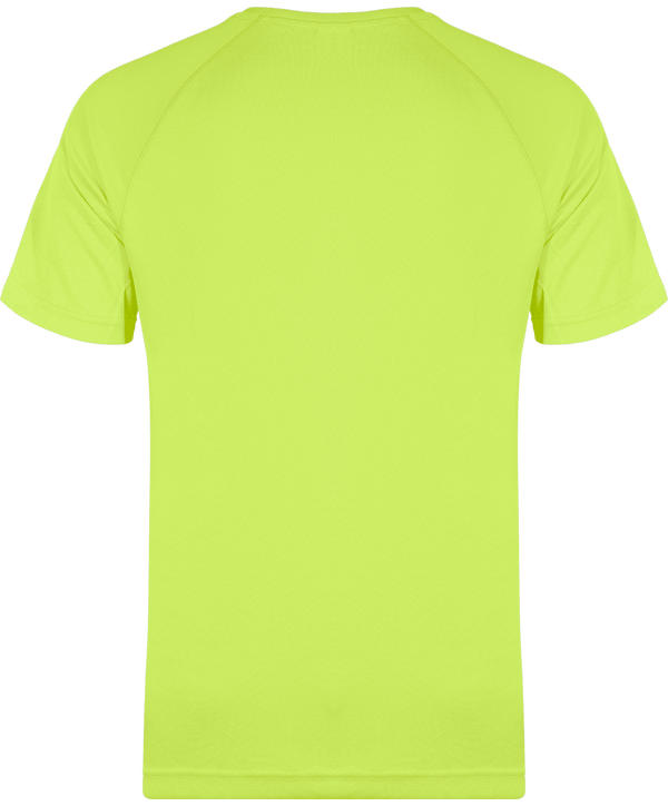 T shirt sport homme dos Lime