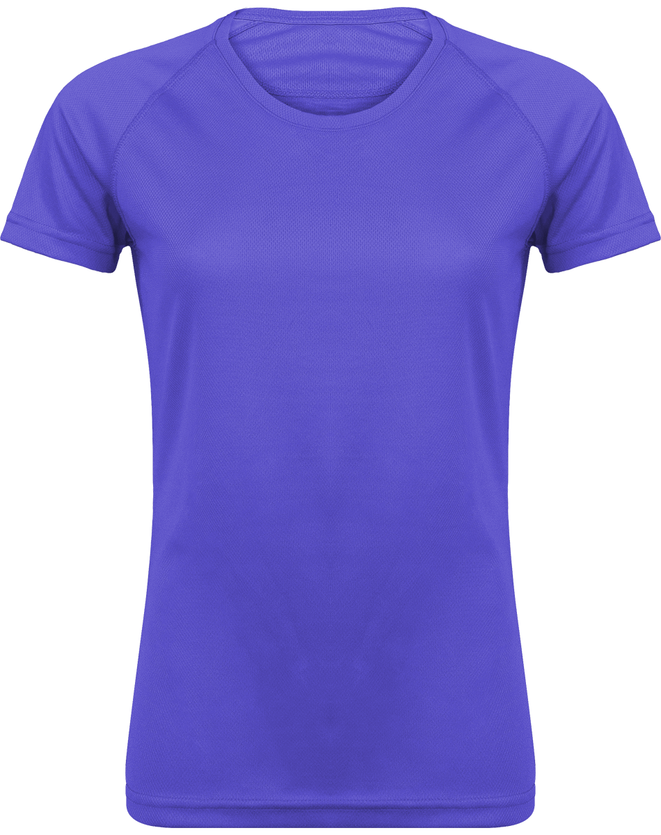 Sports Short Sleeves Shirts For Women Violet