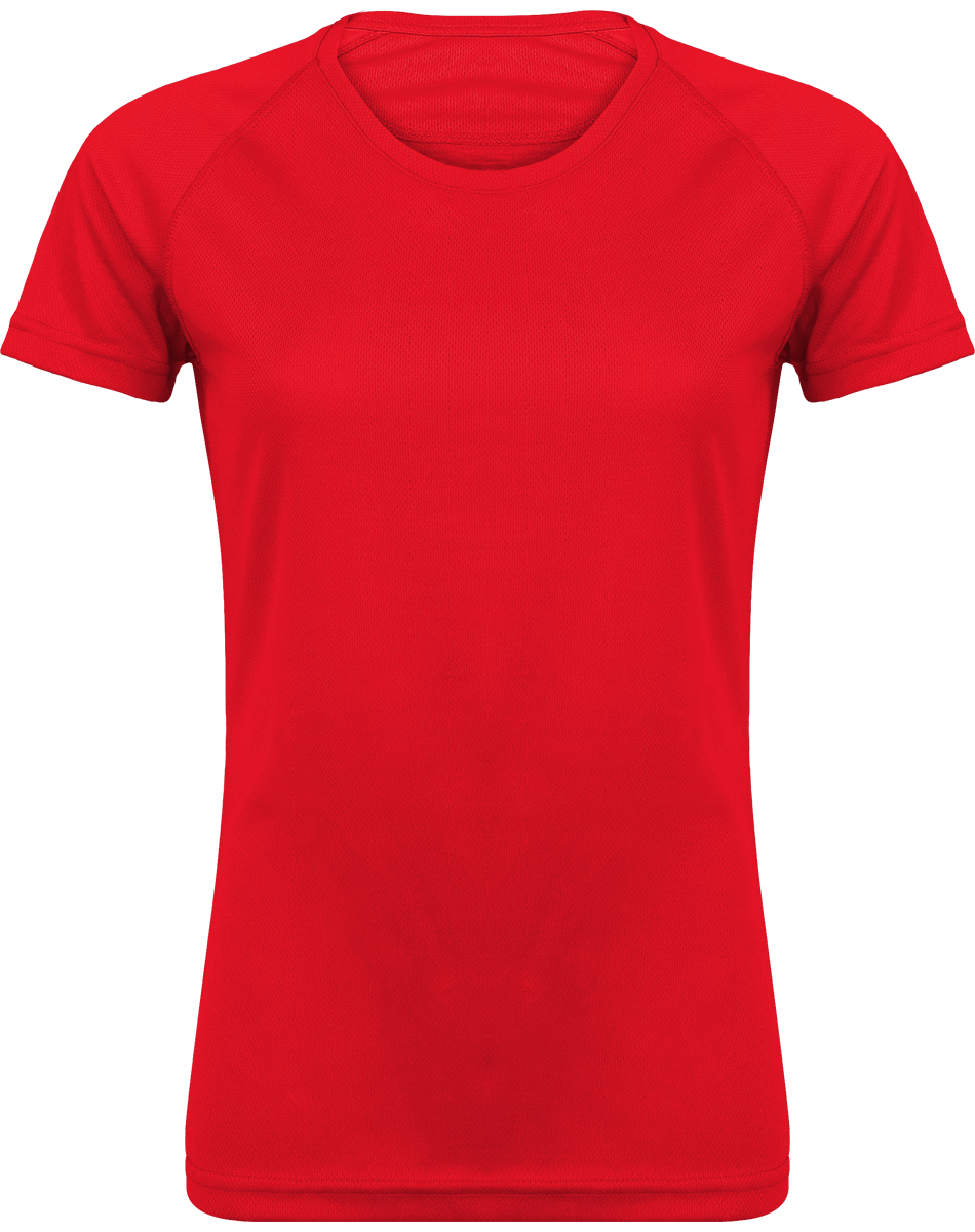 Sports Short Sleeves Shirts For Women Red