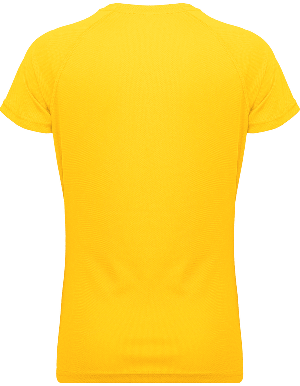 T shirt sport femme dos True Yellow