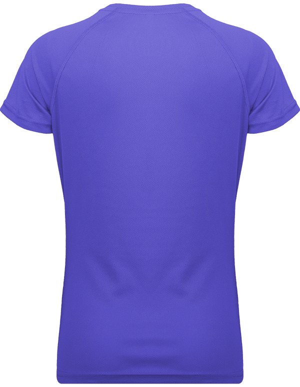 T shirt sport femme dos Violet