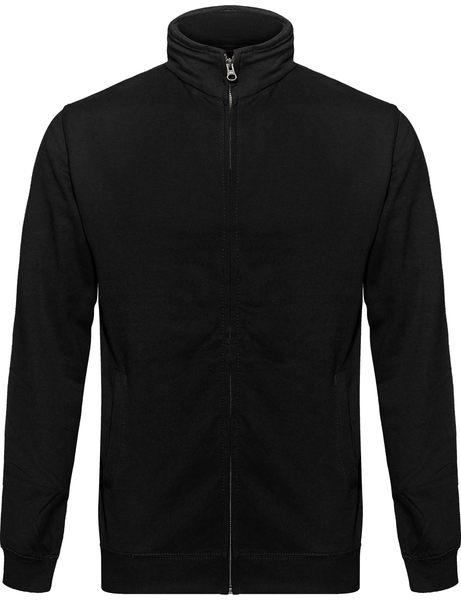 Veste Style Sweat-Shirt Homme | Broderie Et Impression  Jet Black