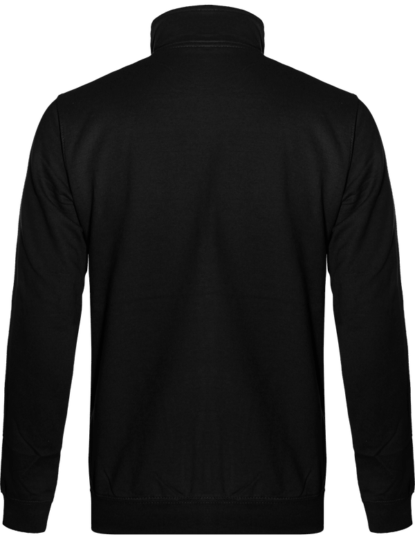 Sweat shirt zippe fresher dos Jet Black