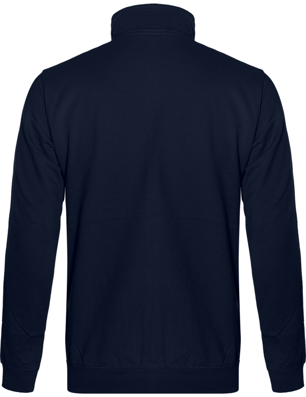 Sweat shirt zippe fresher dos New French Navy