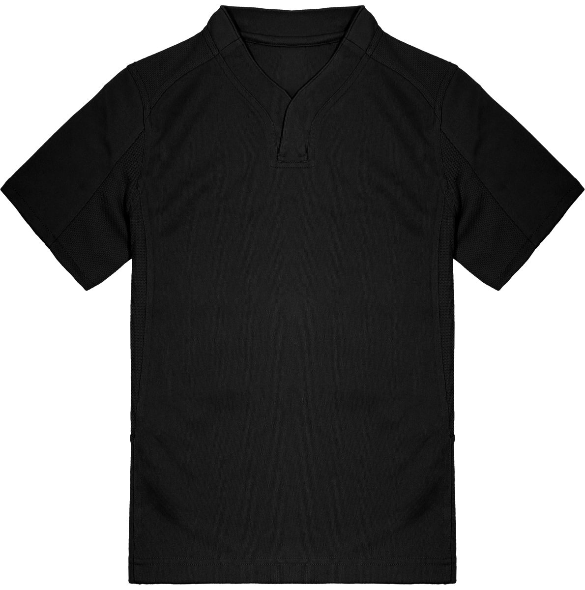 Camiseta De Rugby Infantil Bi-Material Black
