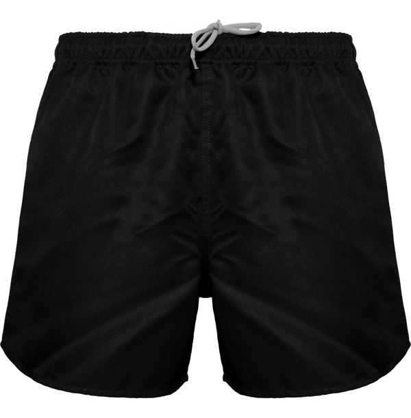 Short de rugby unisexe face Black
