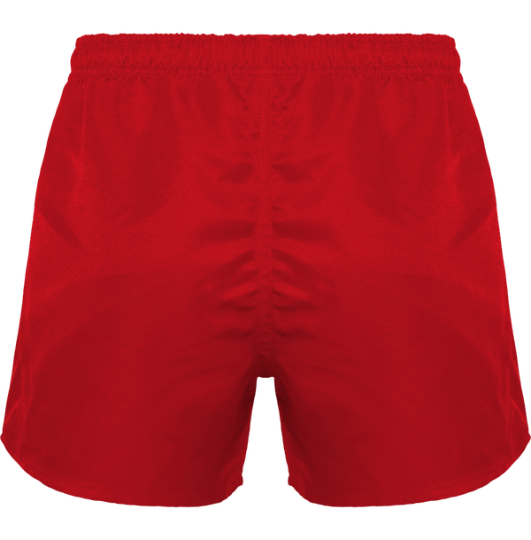 Short de rugby unisexe dos Sporty Red