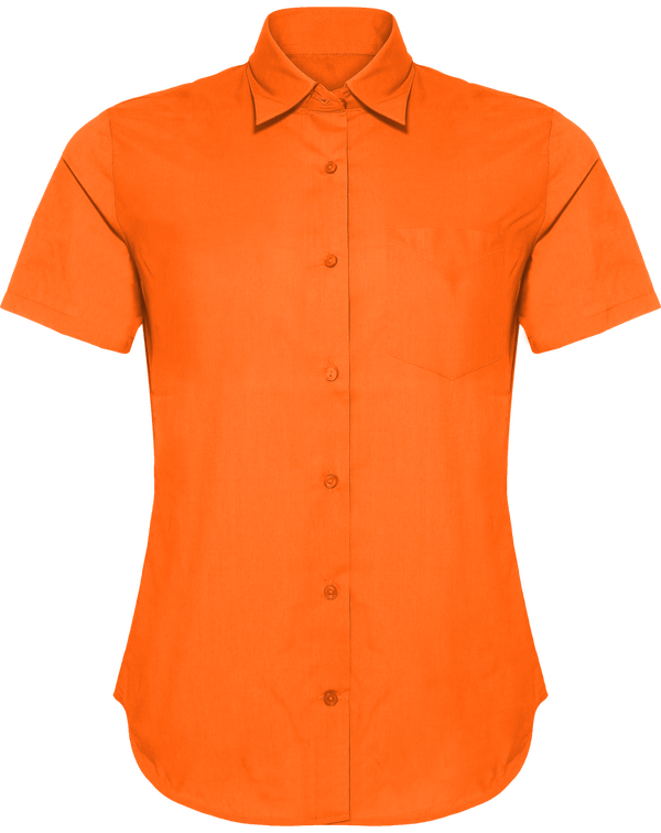 Women's Short Sleeve Shirt Orange