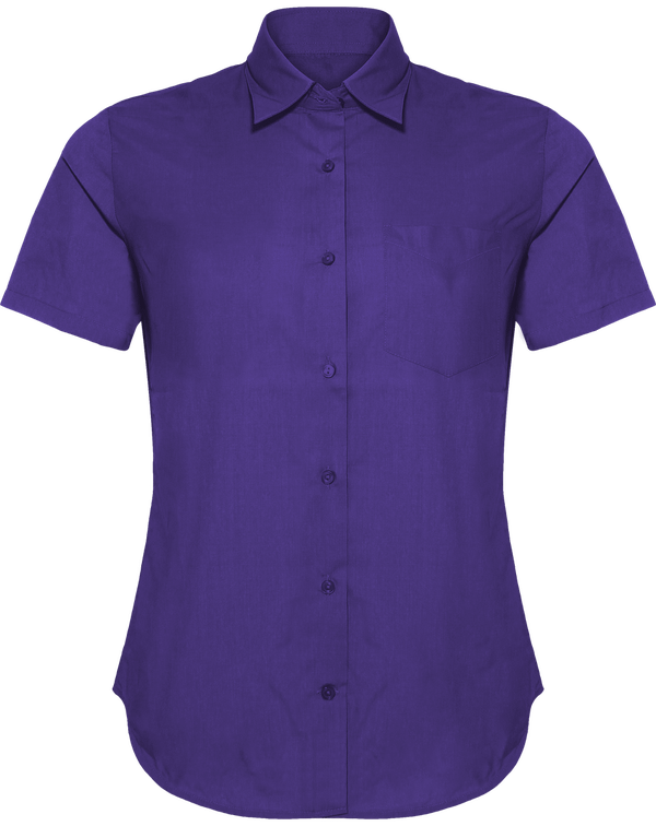 Chemise Manches Courtes Femme  Purple