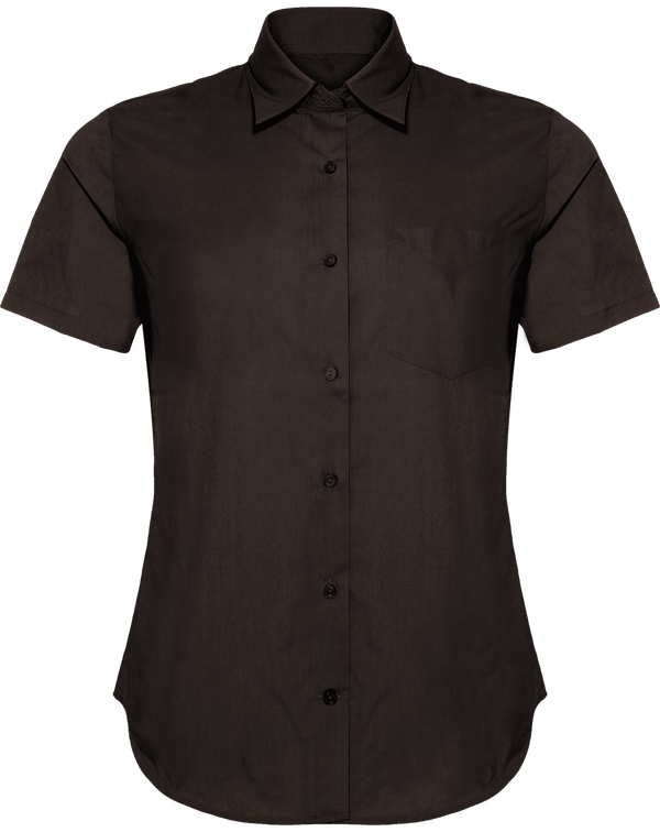 Chemise Manches Courtes Femme  Brown