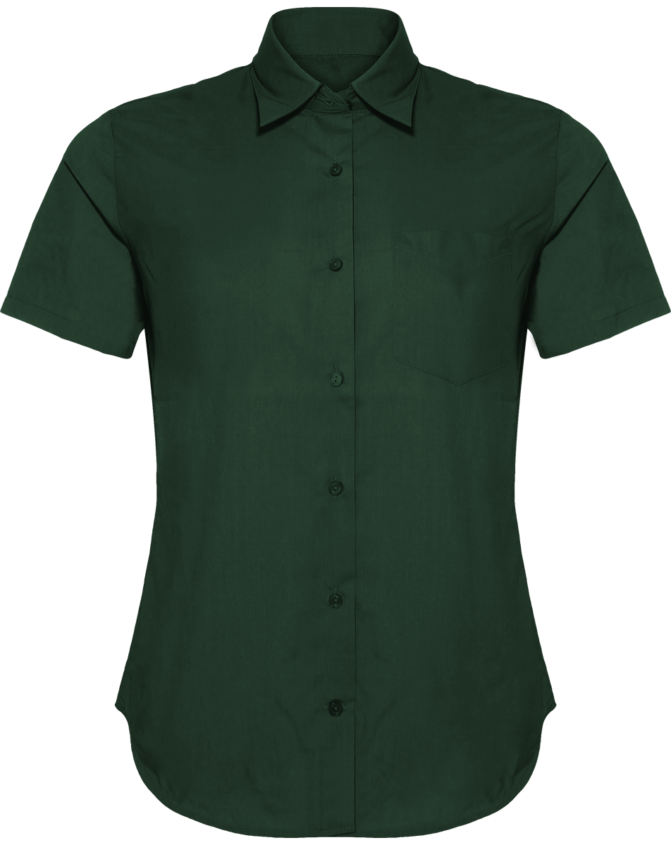 Short Sleeve Shirt Women Forest Green
