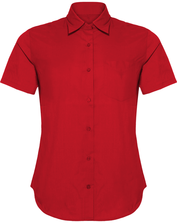 Women's Short Sleeve Shirt Classic Red