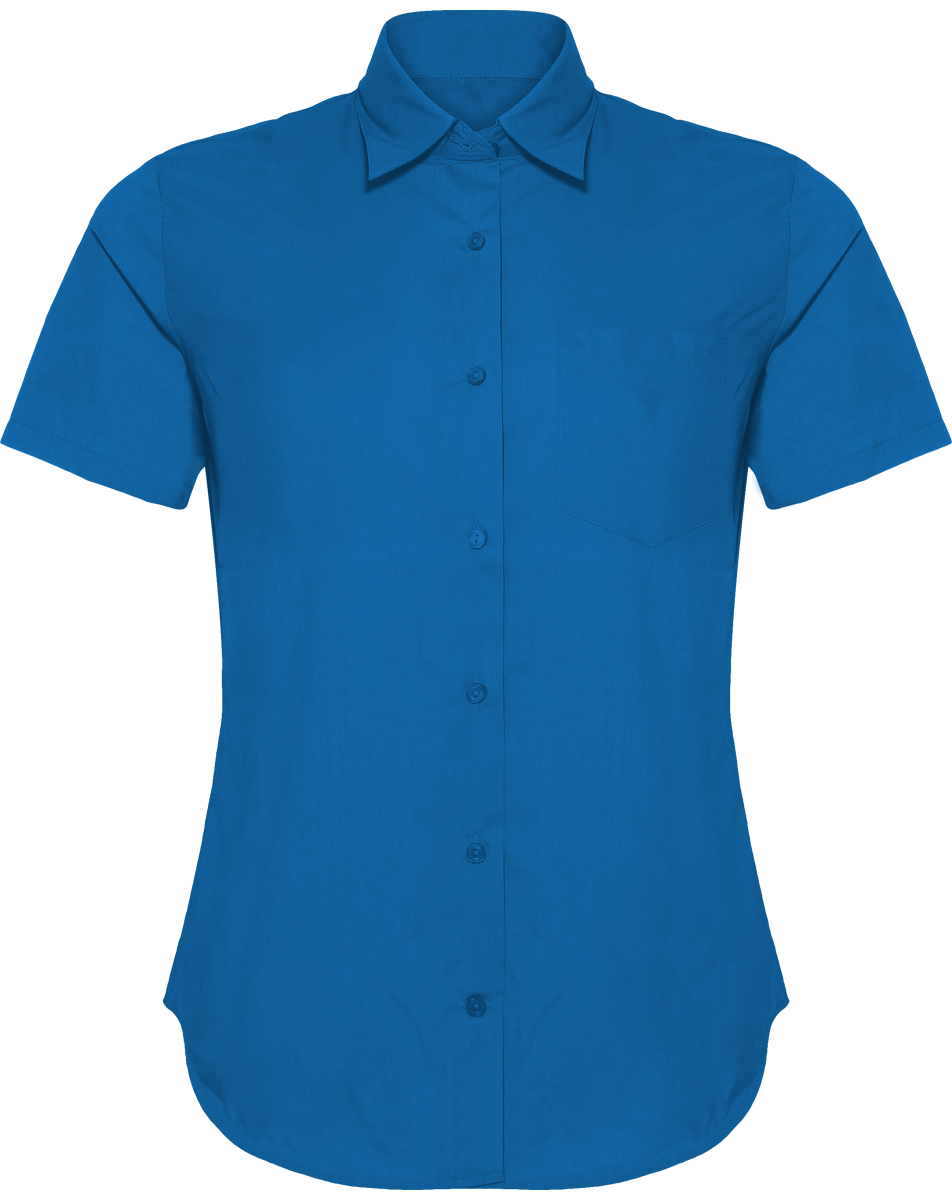 Women's Short Sleeve Shirt Light Royal Blue